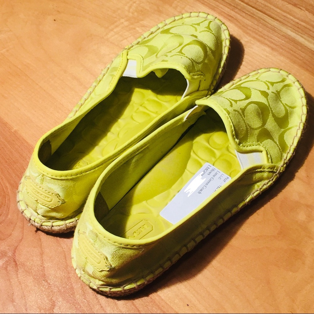 Coach Espadrilles bright yellow